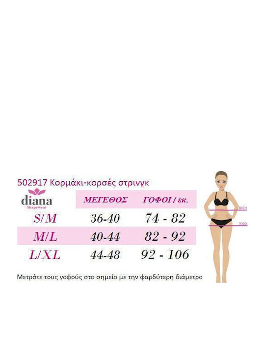 Diana Tightening Corset Seamless Black