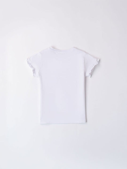 iDO Kids Blouse Short Sleeve White