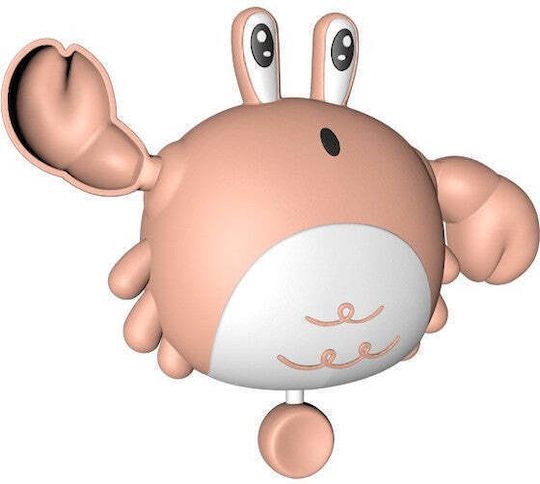 Bath Toy Children Flippy Crab 10 Cm Pink String