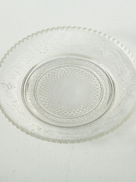 MSA Plate Shallow Glass Transparent with Diameter 15cm 2pcs