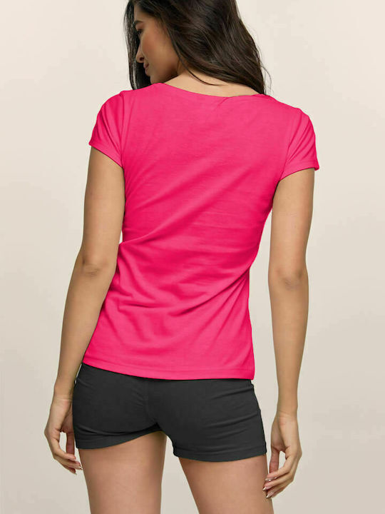 Bodymove Women's Athletic T-shirt Fuchsia