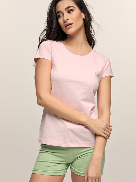 Bodymove Damen Sport T-Shirt Pink