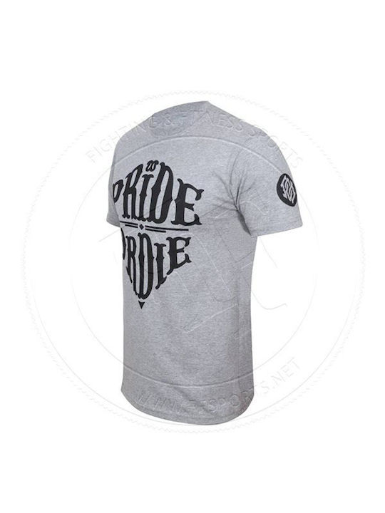 PrideOrDie Herren T-Shirt Kurzarm Grey