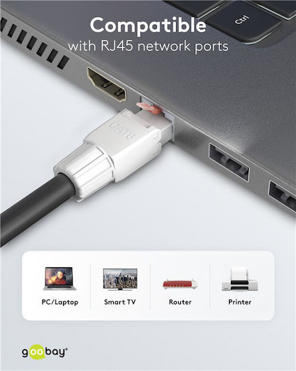 Goobay Βύσμα RJ-45 male Λευκό 65942