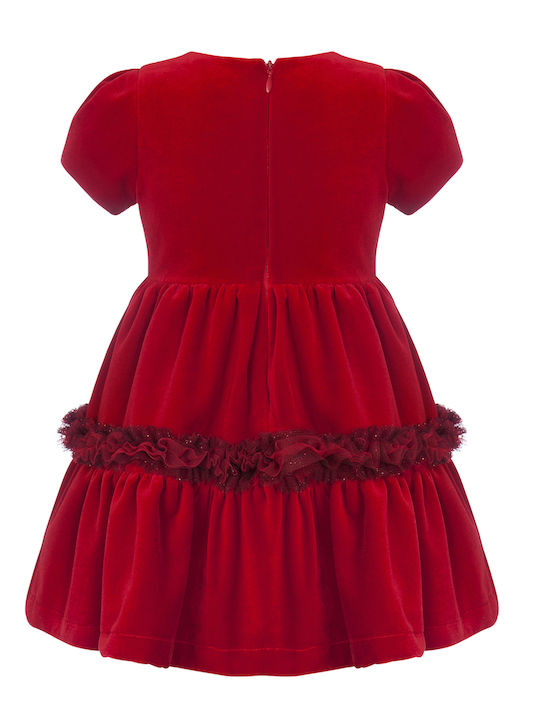 Balloon Chic Mädchen Kleid red