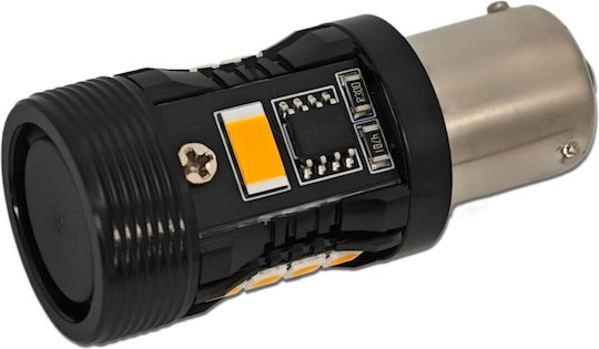 Лампи Автомобила PY21W-BAU15s LED Orange 12V 1бр