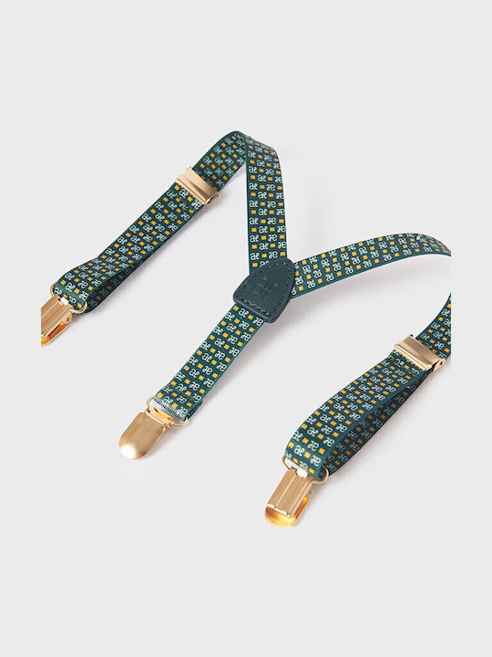 Abel & Lula Kids Suspenders with 3 Clips Green