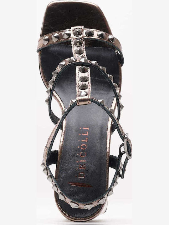 Leather Sandals Silver