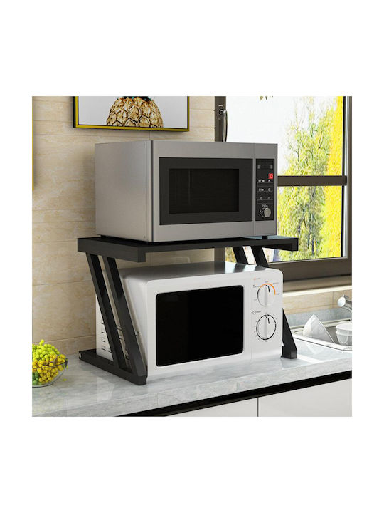 Quasar Universal Raft Rafturi de organizare a bucătăriei Metal în Negru Culori 38x57x38cm