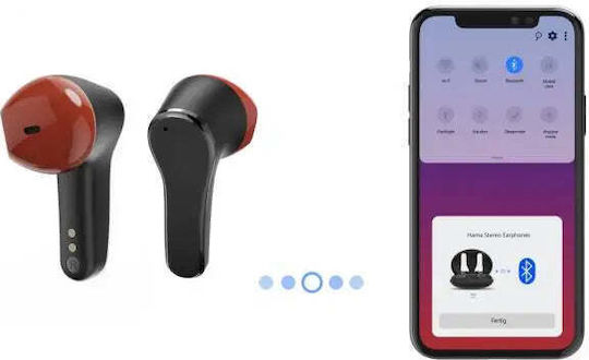 HAMA Spirit Unchained In-ear Bluetooth Handsfree Căști cu Carcasă de Încărcare Negru