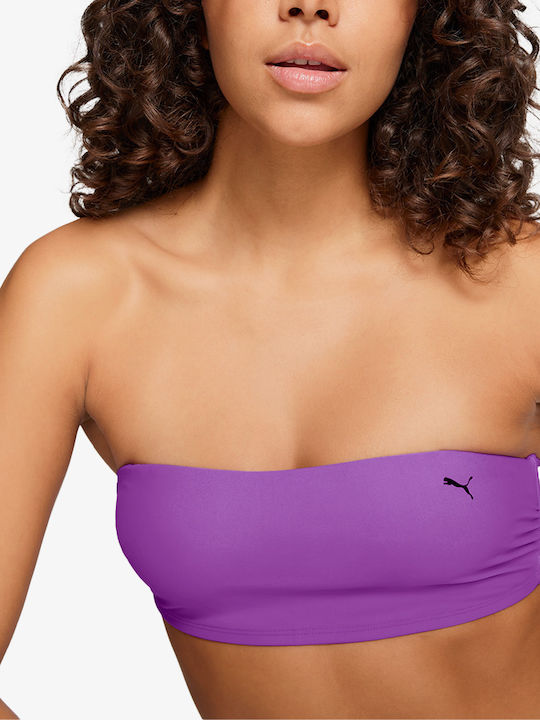 Puma Strapless Bikini with Detachable Straps Purple