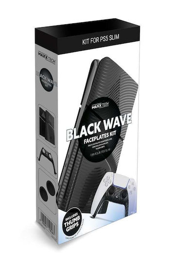 Maxx Tech Maxx Tech Piele pentru Consolă PS5 Slim - PS5 subțire Negru