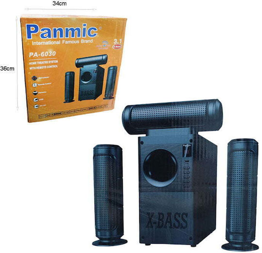 Panmic Home Cinema Speaker Set 60W Black