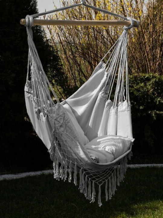 Gardlov Hängematte Einzeln Stoff Gray 130x97cm