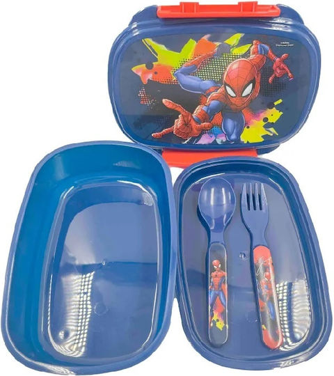 Gim Spiderman Plastic Kids' Food Container Spiderman Multicolour x x 6cm