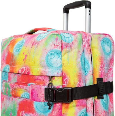 Eastpak Transit' R Large Travel Suitcase Fluo Clouds with 4 Wheels Height 79cm