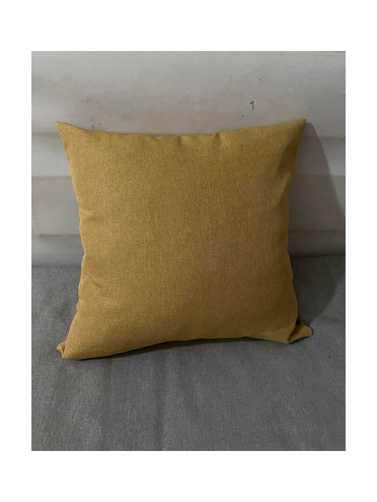 Decorative Pillow Case Victory Line Yellow 636 35x35cm.