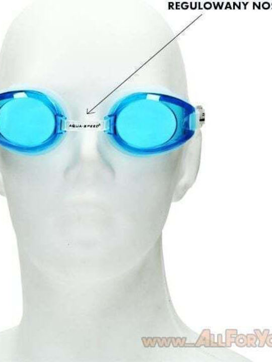 Aquaspeed Avanti Swimming Goggles Adults with Anti-Fog Lenses White