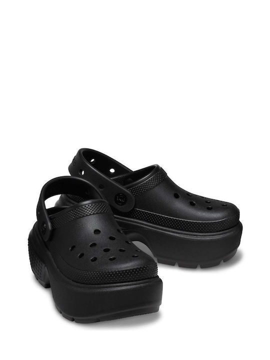 Crocs Stomp Σαμπό Μαύρα