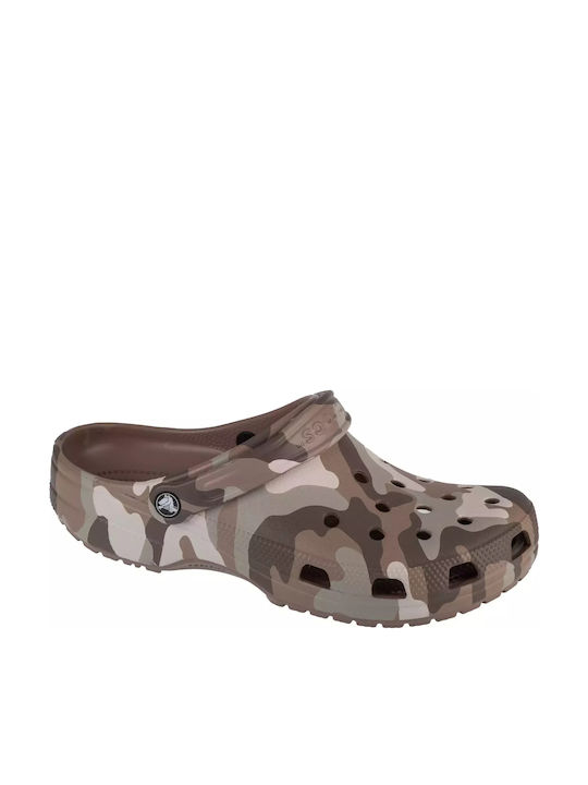 Crocs Printed Camo Clog Σαμπό Γκρι