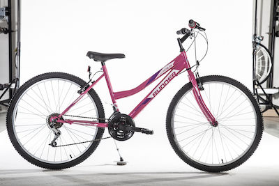 Runner Lady 26" Fuchsia Mountain Bike with 18 Speeds