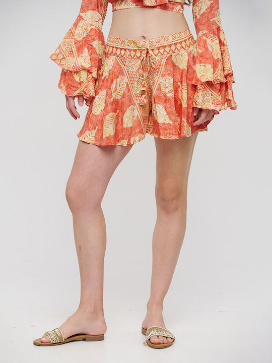 Ble Resort Collection Σορτσάκι Παραλίας Πορτοκαλί Ble Resort Collection Σορτσάκι Παραλίας Πορτοκαλί