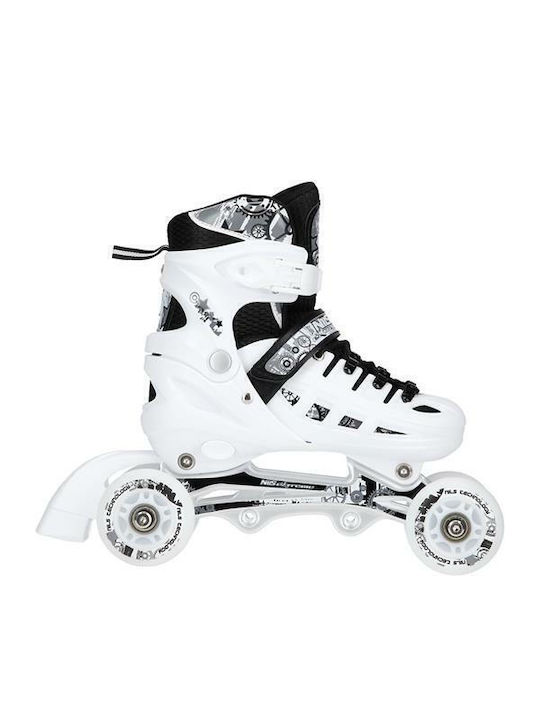 Nils NH10905 Kids Adjustable Inline Rollers White