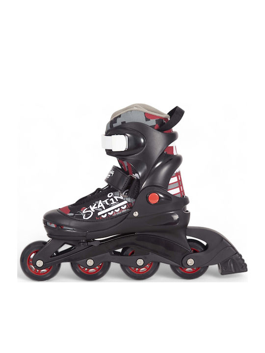 AMILA Inline Einstellbar Rollers Schwarz Erwachsene/Kinder