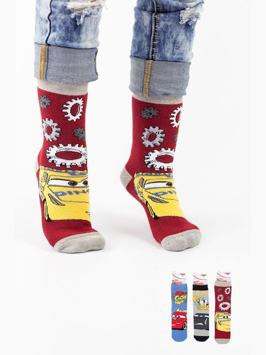 Warner Bros Non-slip Kids' Long Socks Multicolour 3 Pairs