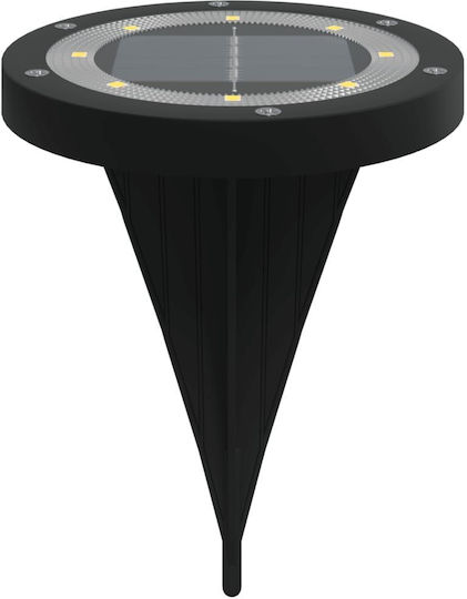 vidaXL Set of 12 Floor Solar Lights 10lm Warm White with Photocell IP65 11cmx13cmcm