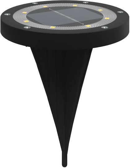 vidaXL Set of 12 Floor Solar Lights 10lm Warm White with Photocell IP65 11cmx13cmcm