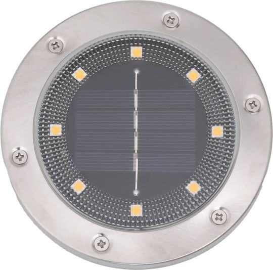 vidaXL Set of 12 Floor Solar Lights 10lm Warm White with Photocell IP65 11cmx13cmcm