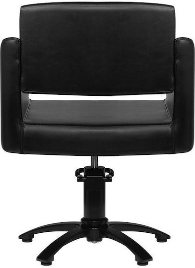 Gabbiano Ηairdresser Chair with Adjustable Height Black