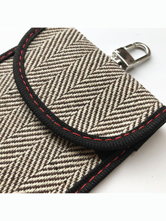 Δερμάτινο Ανδρικό Πορτοφόλι Καρτών με RFID Γκρι