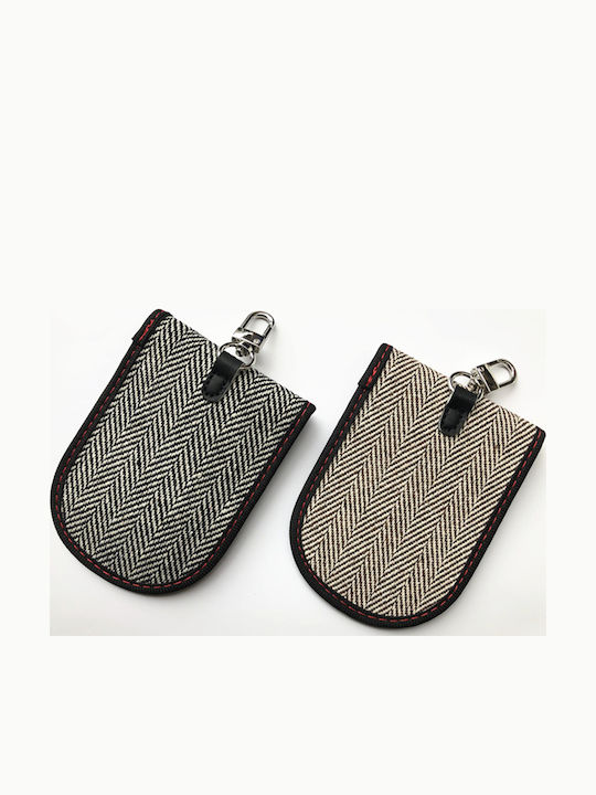 Δερμάτινο Ανδρικό Πορτοφόλι Καρτών με RFID Γκρι