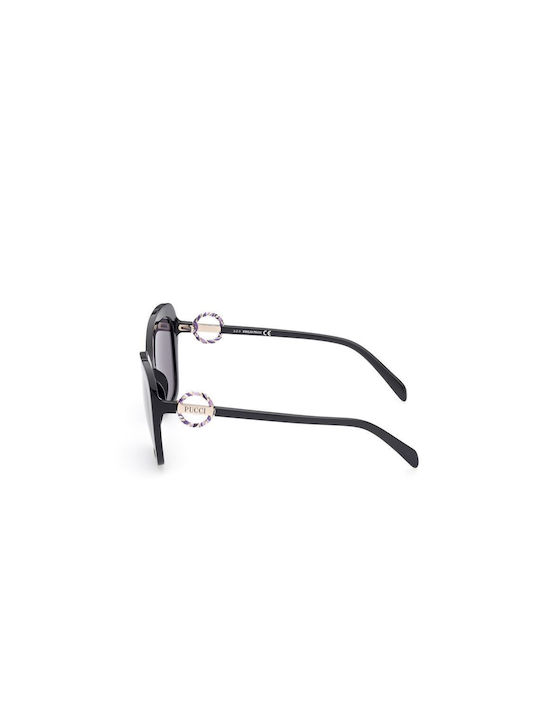 Emilio Pucci Γυναικεία Γυαλιά Ηλίου με Μαύρο Σκελετό και Γκρι Φακό EP0165 01A