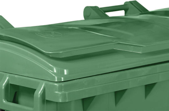 Green City International Πλαστικός Κάδος Απορριμμάτων 660lt Πράσινος