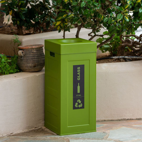 Green City International Recycling Plastic Waste Bin 70lt Red