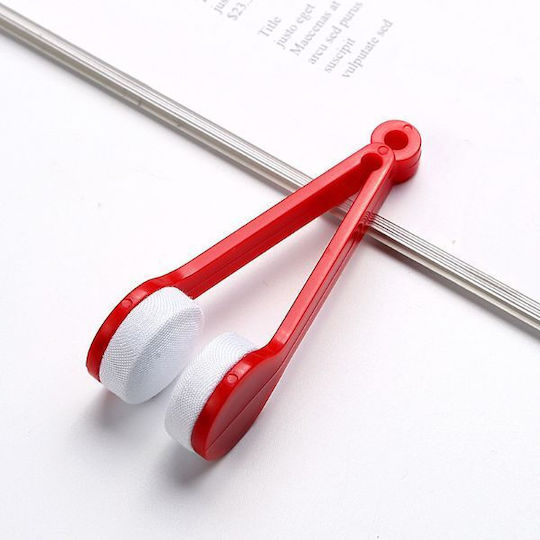 Microfiber Double-ended Instrument Cleaning Maintaining Eyeglass Lenses 7x2 Cm Red