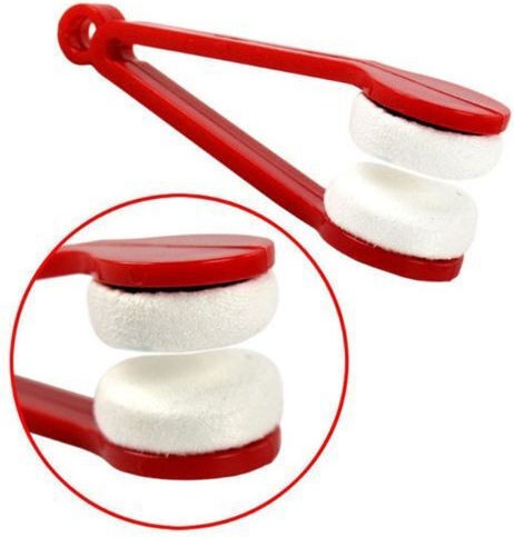 Microfiber Double-ended Instrument Cleaning Maintaining Eyeglass Lenses 7x2 Cm Red