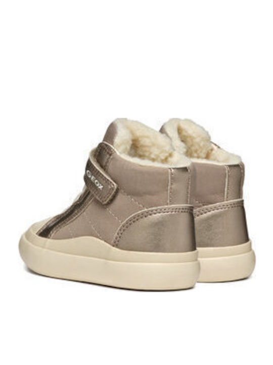 B Gisli Παιδικά Sneakers High με Σκρατς Μπεζ