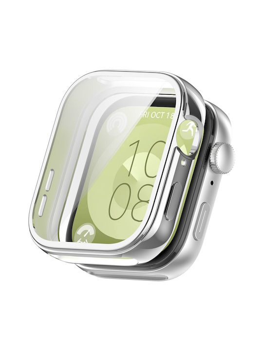 Θήκη Σιλικόνης σε Ασημί χρώμα για Xiaomi Redmi Watch 3 Lite / Watch 3 Active Θήκη Σιλικόνης σε Ασημί χρώμα για Xiaomi Redmi Watch 3 Lite / Watch 3 Active