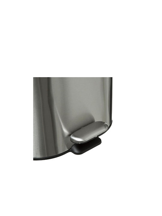 5Five Inox Καλαθάκι Μπάνιου 6lt Γκρι
