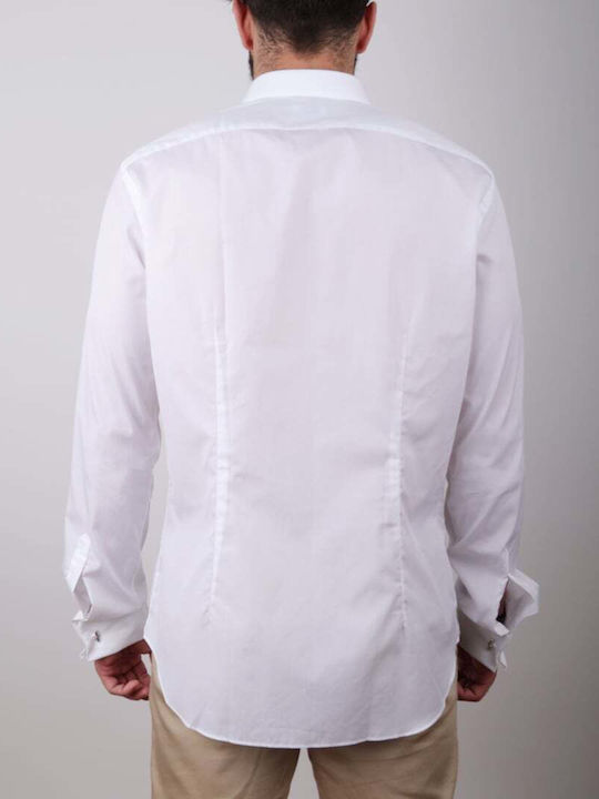 Xacus Men's Shirt Long Sleeve White