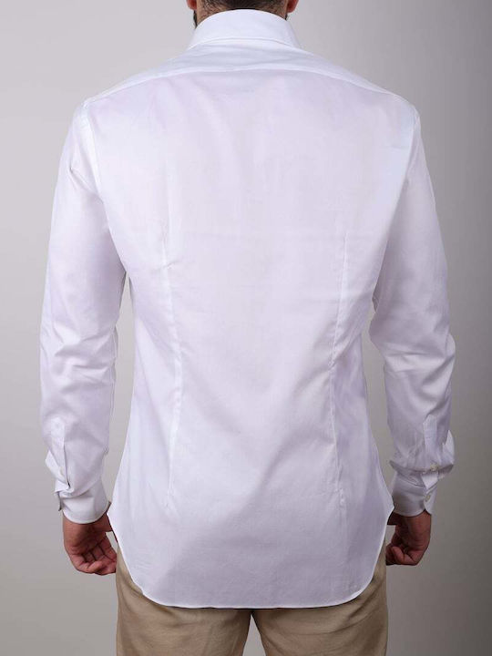 Xacus Men's Shirt Long Sleeve White