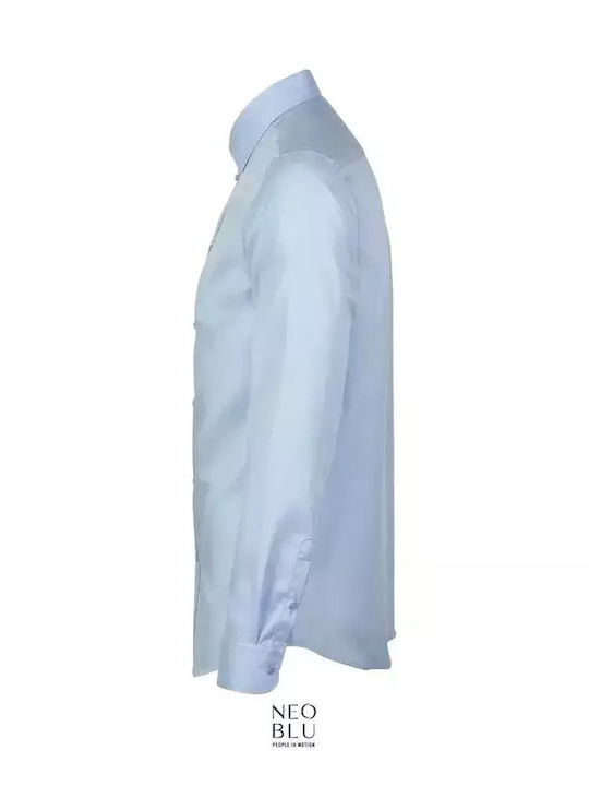 Дълъг ръкав Памучен Риза Soft Blue