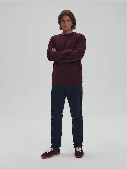 Diverse System Men's Long Sleeve Sweater Maroon