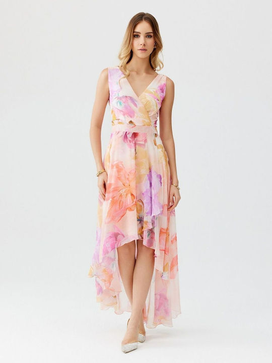 Roco Fashion Maxi Βραδινό Φόρεμα Floral