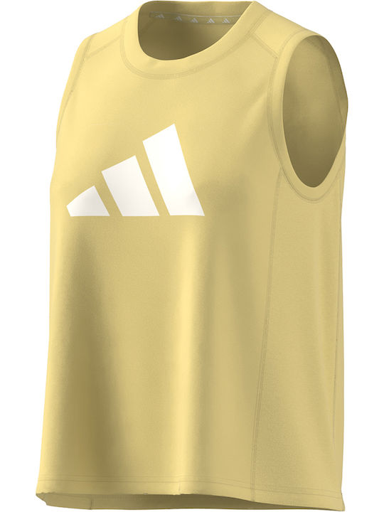 Adidas Women's Athletic Blouse Yellow