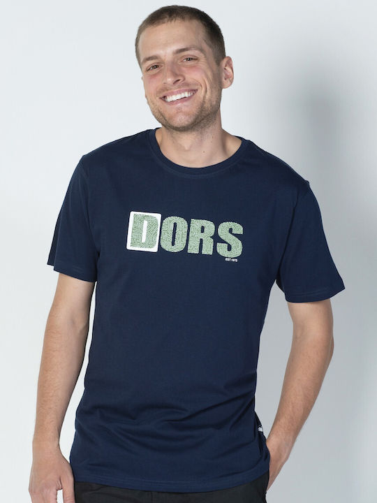 Dors Herren T-Shirt Kurzarm Blau